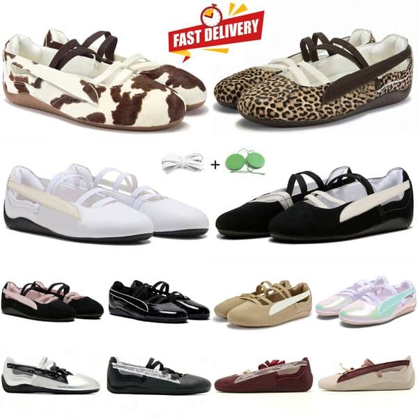 Ballet Shoes Women Dress Shoes Flat Designer Sneaker Patent Leather Black White Leopard Lace Red Pearlized Silver Beige Lady Formal Sneakers Ballerina Sandals 36-41