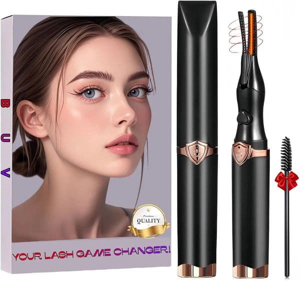 Heated Eyelash Curler - Rechargeable 3 Modes Fast Heating Long Lasting Makeup Tool for Women 260409BJ