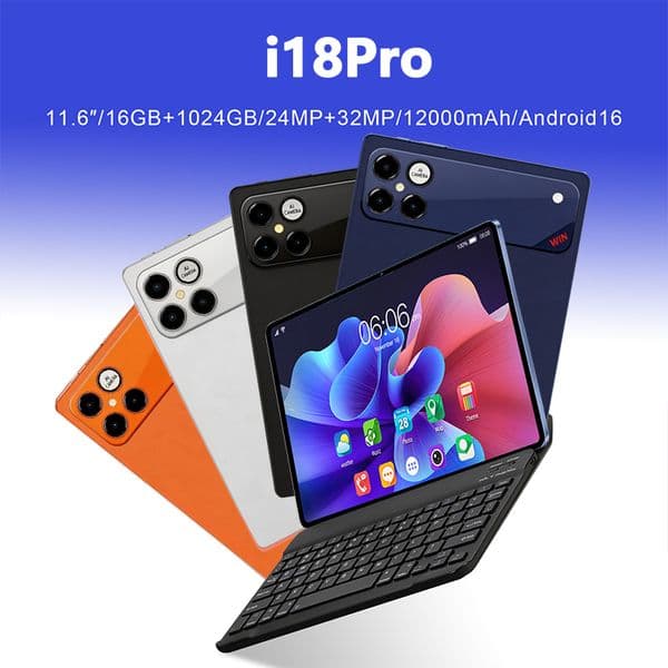 New 10-inch tablet computer i18Pro with Google smart 4G Bluetooth and Wi-Fi. Directly sourced from the factory for export. Wholesale available.
