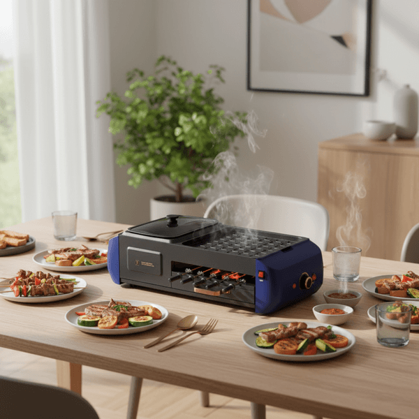 Multi-Function Automatic Revolving Kebab Rotary Rotisserie Roast Domestic Skewer Hot Pot Smokeless Barbecue Grill Bbq Oven Stove