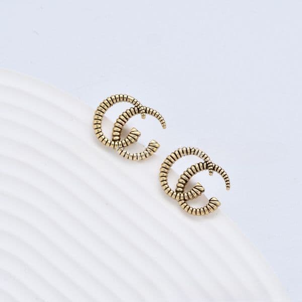 Luxury Gold Stud Earrings Designer For Women Small stud earrings luxury classic letter earrings jewelry