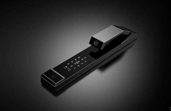 3D Facial Recognition Smart Fingerprint Unlock Fingerprint Lock for Home Security Doors with Remote Peephole X10 Precision Carving