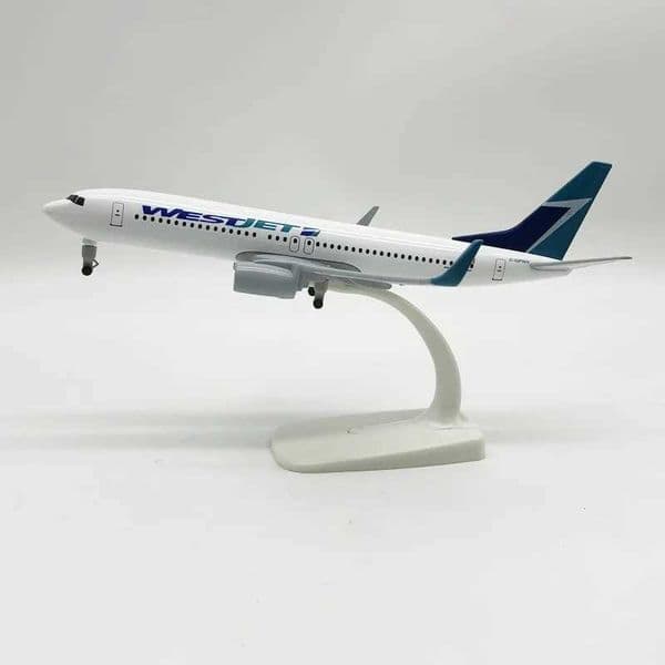 1/400 Simulation B737 Aircraft Model Canada WestJet 737 20cm Alloy Metal Airplane Plane Airplanes Decoration OrnamentsL260409
