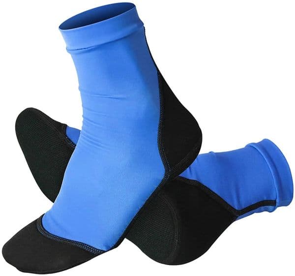 Neoprene Fin Socks for Sand Beach Volleyball Soccer Thin Polyester Uppers 15mm Neoprene Soles Sun Protection Water Shoes 260407