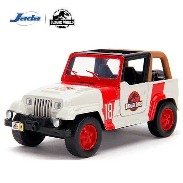 JADA Hollywood Rides 1992 Jeep Wrangler 18 Jurassic Park 132 Die-Cast Model Car JD32129L260408