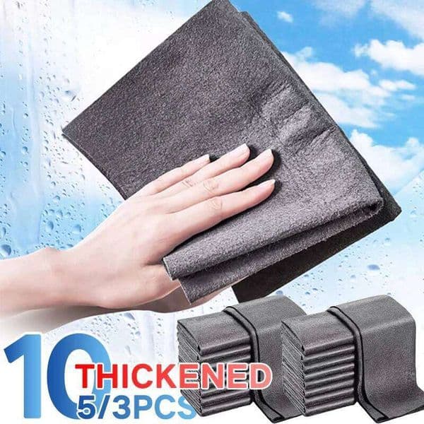 Thickened Magic Cloth Microfiber Clean Towel Reusable Washable Lint-free Cleaning Rags for Kitchen Glass Car 26Y0409