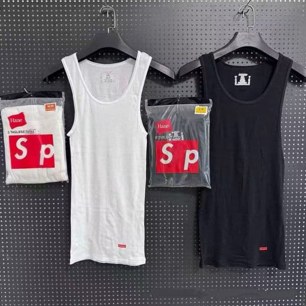 Supremely Tank top men Men running vest Fashion men's sports fitness vest Designer men's vest