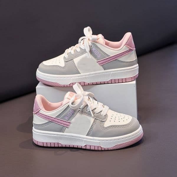 Kids Sneakers Low Top Toddler to Big Kids Casual Skate Shoes Breathable Anti-Slip Soft Sole Athleisure for Boys Girls All Seasons School Sports Shoes Free shipping