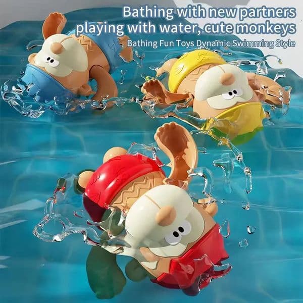 2026 New A Small Monkey Toy For Childrens Bathing Driven By A Spring Is An Educational And Exquisite Childre Toys