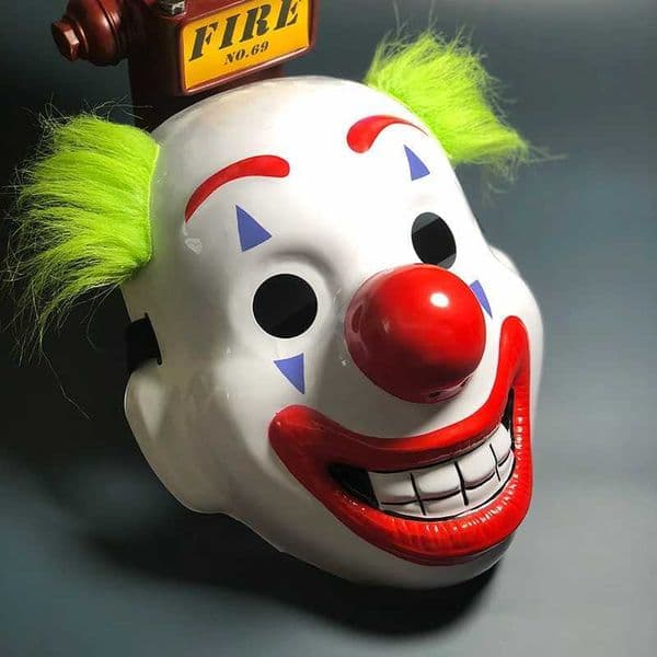 New Joker Clown Mask Horror Halloween Film Props Masquerade Party PVC Periphery S2649