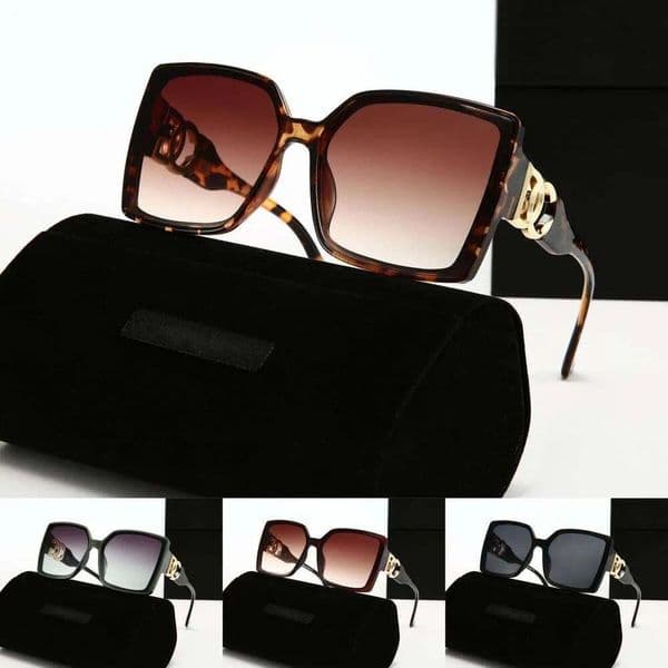 Designer Sunglasses Black Acetate Tortoise Shell Frame Purple Gradient Brown Gradient Lens Luxury Sunglasses UV Protection Polished Metal Sunglasses For Women