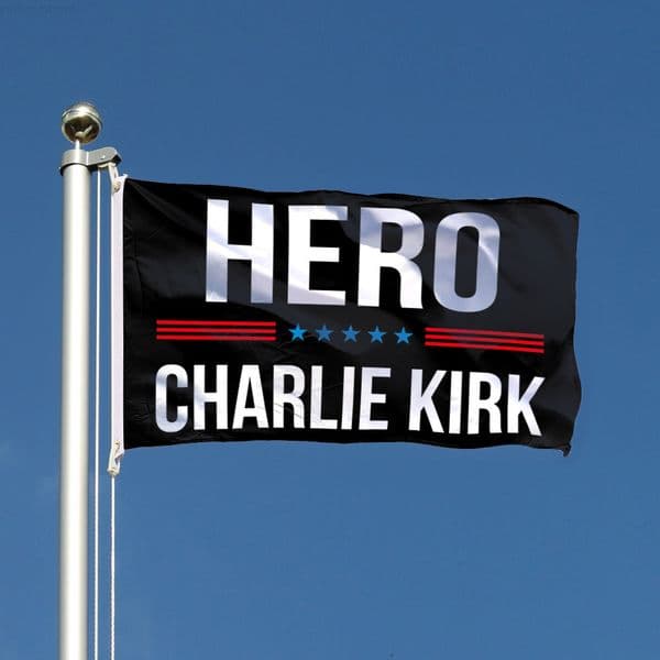 American HERO CHARLIE KIRK Flag Hanging Cloth Decoration Background 90x150cm