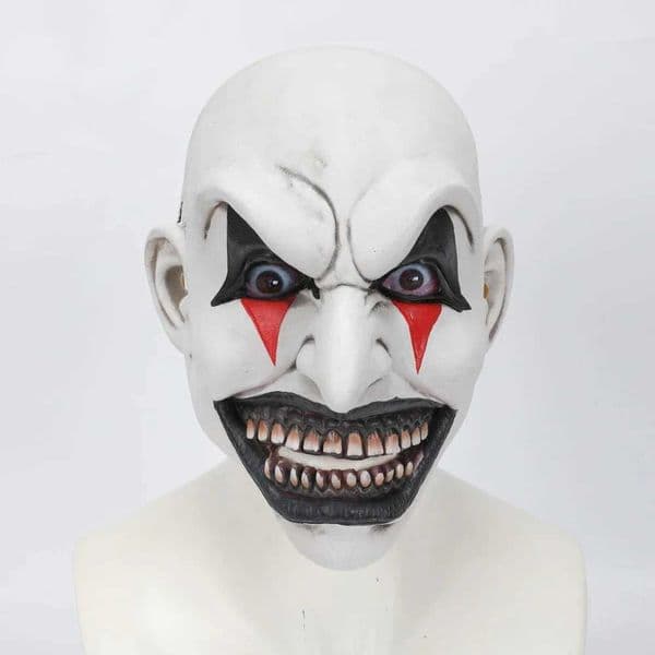 Movie The Jester Joker Mask Cosplay Horror Clown Latex Helmet Black Hat Halloween Carnival Purim Party Costume Props Gifts S2649