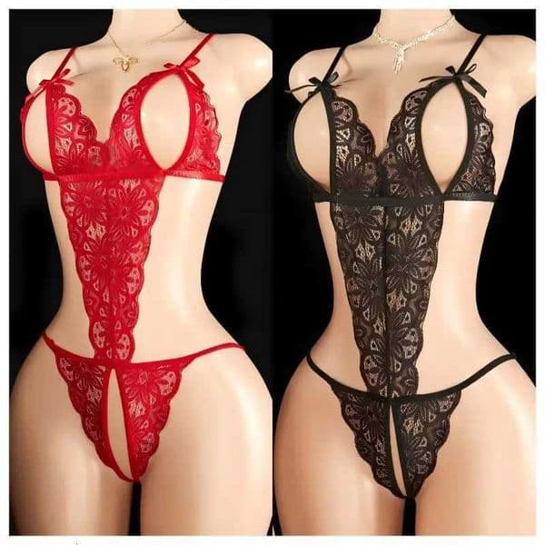 Open Bra Lingerie Set Erotic Underwear Babydoll Bodystocking Mesh Hollow Crotchless Bodysuits Fishnet Sex Womens Secret Clothes X260407