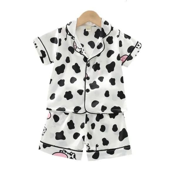 Summer Baby Girls Clothes Suit Children Sleepwear Shirt Shorts 2Pcs/Sets Infant Pajamas Kids Clothing Toddler Casual Costume 260408