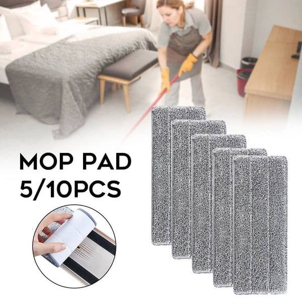 5/10pcs Replace Microfiber Replacement Head Floor Pads Flat Washable Mop Cloth Cleaning Tools ddmythur