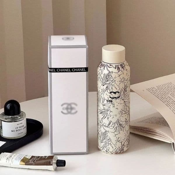 Retro Plant Pattern Thermos Cup 316 Stainless Steel Water Cup 500ml Large Capacity Thermos Cup