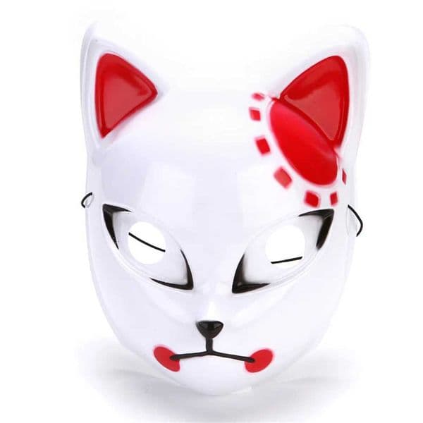 Japanese Anime Demon Slayer Mask Cosplay Thicken Plastic Masks Halloween Party Costume Props Fox Mask S2649{category}