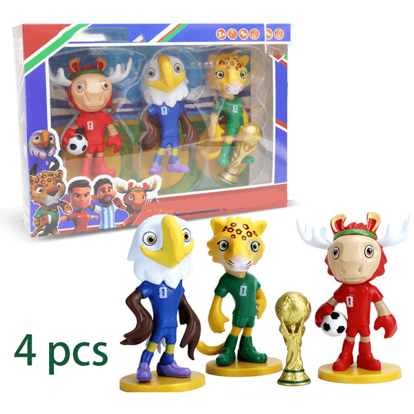 2026 New Golden Resin Trophy World Cup Mascot Football Fan Gift Match Celebration Supplies Furniture Study Living Room Bedroom Ornaments Toys