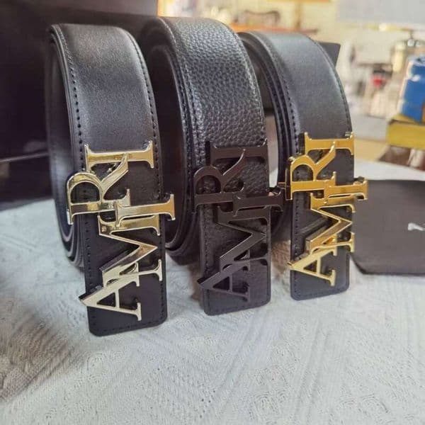 New smooth buckle 3.8 width leather fashionable and versatile business jeans belt, available for one-piece drop shipping