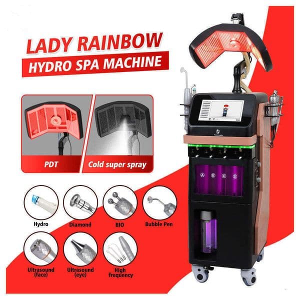 New Sale PDT LED Pnewon Therapy Oxygen Bubble Face Machine Oxygen Jet Peel Pigment Removal Skin Revitalizer Face Lift Face Machine
