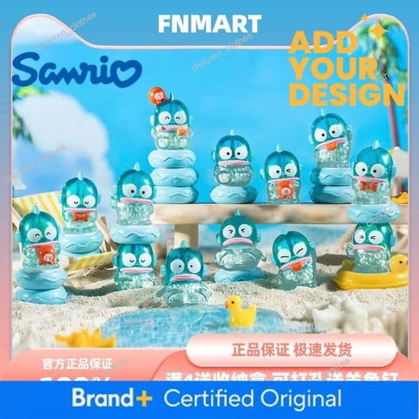 Hangyodon Sanrio Characters Music Series Stacking Blind Box Cute Mini Anime Transparent Jelly Figure Toy Gift Collection