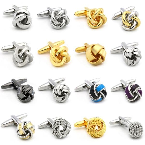 iGame Fashion Knot Cuff Links Quality Brass Material Woven Ball n Cufflinks For Wedding Men 260409BJ