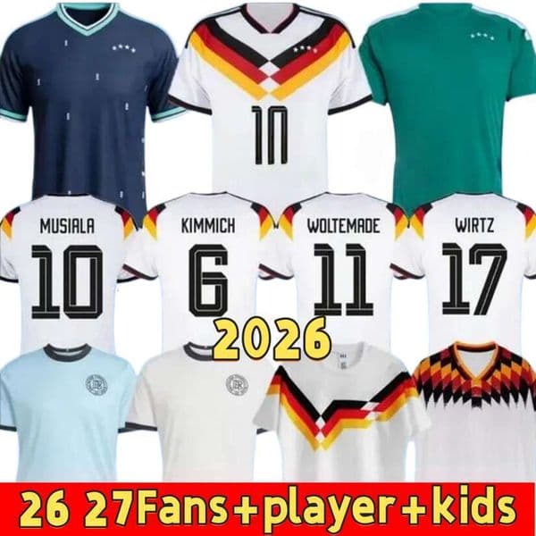 2026World CupGermanyS jersey soccer jerseys MUSIALA HAVERTZ 26 27 HOME AWAY Fans player KROOS KLINSMANN MULLER KLOSE SCHWEINSTEIGER KIDS