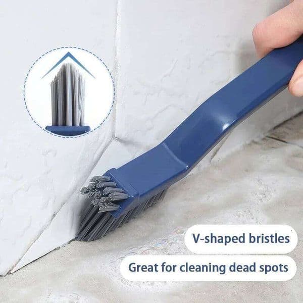 Effective for Corners Gaps - 2-in-1 Multipurpose Bathroom and Floor Tiles Cleaning Brush 26Y0409