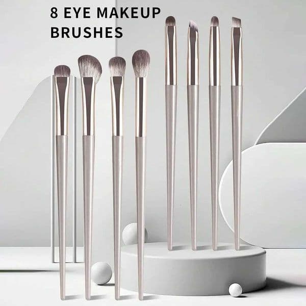 Natural Eye Makeup Brushes Set Eyeshadow Brush Eyebrow Contour Eyeliner Brush Women Eyes Cosmetic Blending Detail Make Up Tools W251118