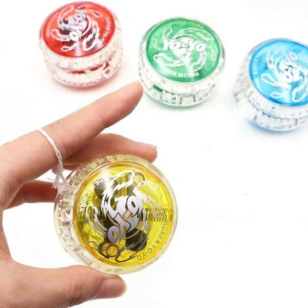 High Quality Plastic 2A Yoyo Fall Prevention Glowing Yoyo Wear-resistant Durable Yoyo Toys Portable Puzzle Toys Childrens Toys X260410