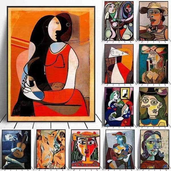 Pablo Picasso Famous Artwork Collection Poster Canvas Painting Abstract Vintage Wall Art For Gallery Living Room Home Decor 26W0410