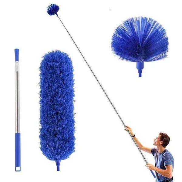New 2 in 1 Fan Mop Rod Duster for Cleaning with Long Handle Microfiber Dusting Stick Less Than 100 inches 26Y0410