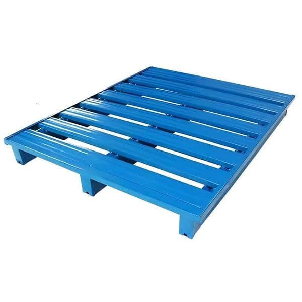 Heavy-Duty Steel Dual-Way Entry Pallet Industrial Storage Transport Corrosion-Proof CE Certified 2000 lb Load Capacity Garage