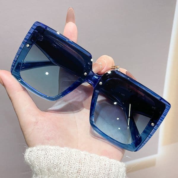 High Quality Retro Tortoiseshell Oversized Square Frame Sunglasses UV Protection Fashion Shades Unisex