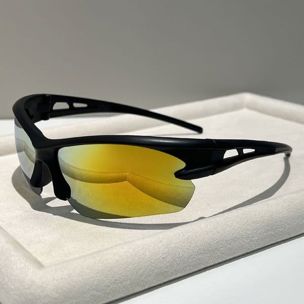 Free Shipping High Value Sports Cycling Rimless Sunglasses UV Protection Outdoor Running Shades Unisex