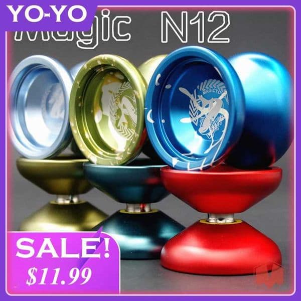 MAGICYOYO--N12 Great White Shark Delicate Touch Lasting Sleep Game Ball Promotions Classic Professional Metal YO-YO Toy Gift X260410
