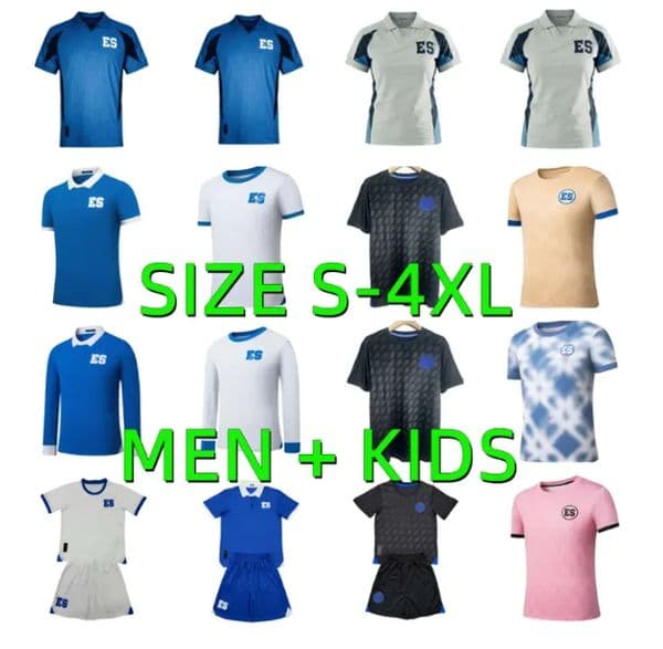 2026 2027 El Salvador soccer jerseys home away ROLDAN HURTADO TAMACAS ZAVALETA ORLLANA HENRIQUEZ DOMINGUEZ CLAVEL 25 26 27 football shirts Men kids kits Long sleeves