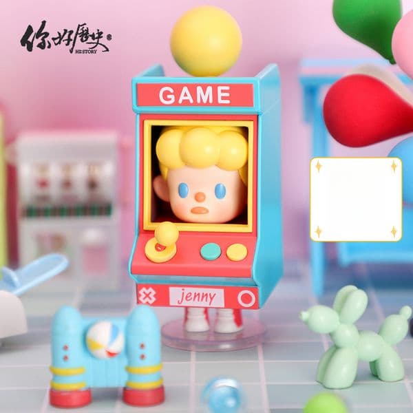 Hello History Jenny Hide-and-Seek Series Blind Box, Cute and Adorable Trendy Figure, Desktop Decoration