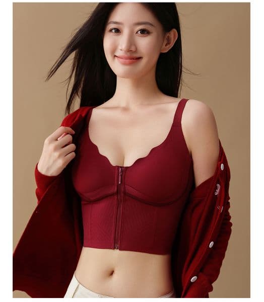 Front Closure Seamless Minimizer Bra, Lift Support Shaping Bralette for Curvy Women-5526