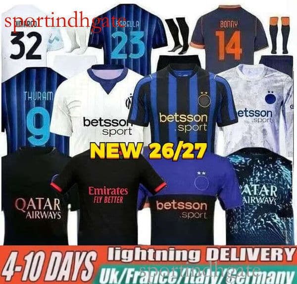 INtErS Milanes 25 26 27 BASTONI DIMARCO TH Soccer Jersey CALHANOGLU BARELLA INTERS THURAM PAVARD LAUTARO ANNIVERSARY FRATTESI Special Football Men Kit top quality