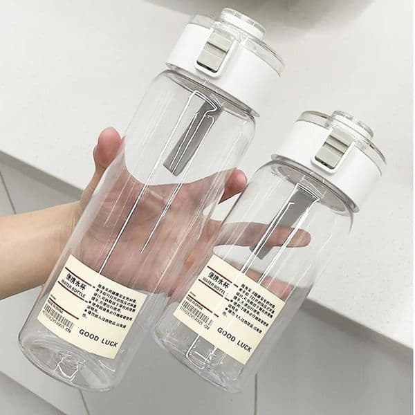 350550800ml Childrens School Water Bottle Transparent Reusable Leak Proof Durable with DrinkingCap 260410
