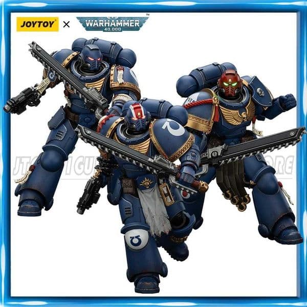JOYTOY Warhammmer 40K 1/18 Action Figure Ultramarines Lieutenant Titus Gadriel Chairon Collectors Edition Anime Figures Toys X260410