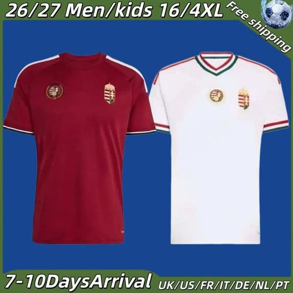 2026 World Cup Hungary National Team Soccer Jerseys SZOBOSZLAI T-Shirt SZALLAI SZALAI FERENCZI GAZDAG VINICIUS ORBAN PRISKIN Football shirt men kids kit Uniforms