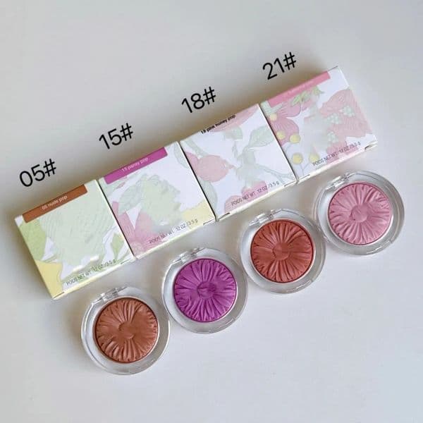 Face Blush 3.5g Daisy Cheek Pop Blusher Palette Cream Makeup Long Lasting Blushes Beauty Cosmetics 4 Color Nude Pansy Pink Honey Ballerina Pop Natural Contouring Tint