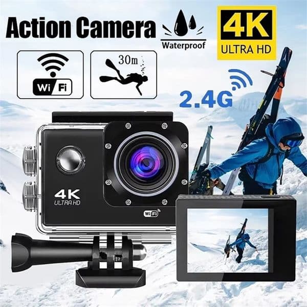 4K Action Camera 1080P/30FPS WiFi 20 170D Underwater Waterproof Helmet Video Recording Camera Sports Cameras Outdoor Mini Cam 260403ww
