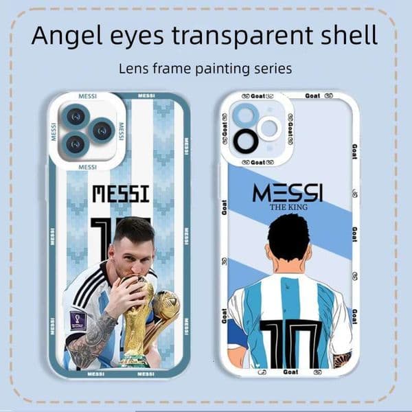 bestseller Messi No 10 case transparent cover 17pm World Cup 16 anti-drop phone case for iPhone 15