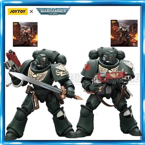 JOYTOY 40K 1/18 Action Figure Dark Angels Intercessors Brother Nadael Asharr figures Toys X260410