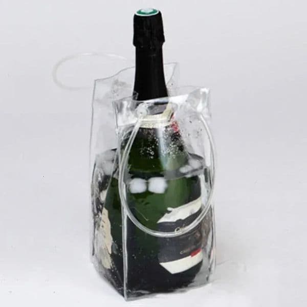 Ice Bag Wine Beer Champagne Bucket Drink Bottle Cooler Chiller Foldable Wine Bag 282010cm High Quality 260409
