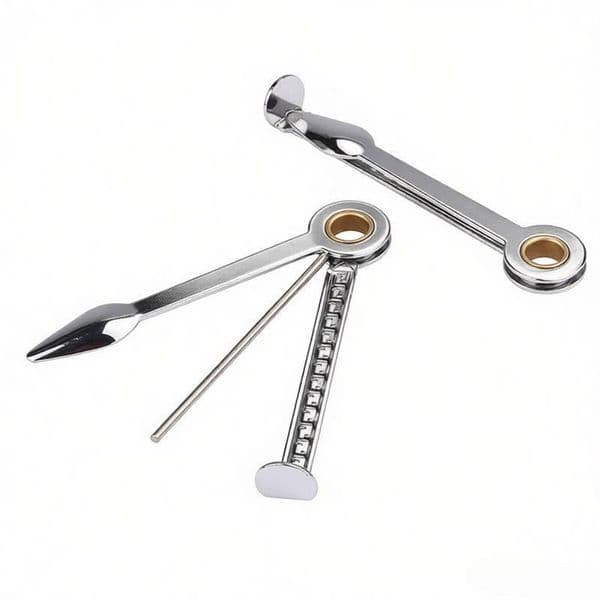 3-In-1 metal tobacco smoking tools For hand Pipes Dry Herb Spoon Silicone Pipes Accessories for Hookah Water Pipes Dabber Oil Nail Tools